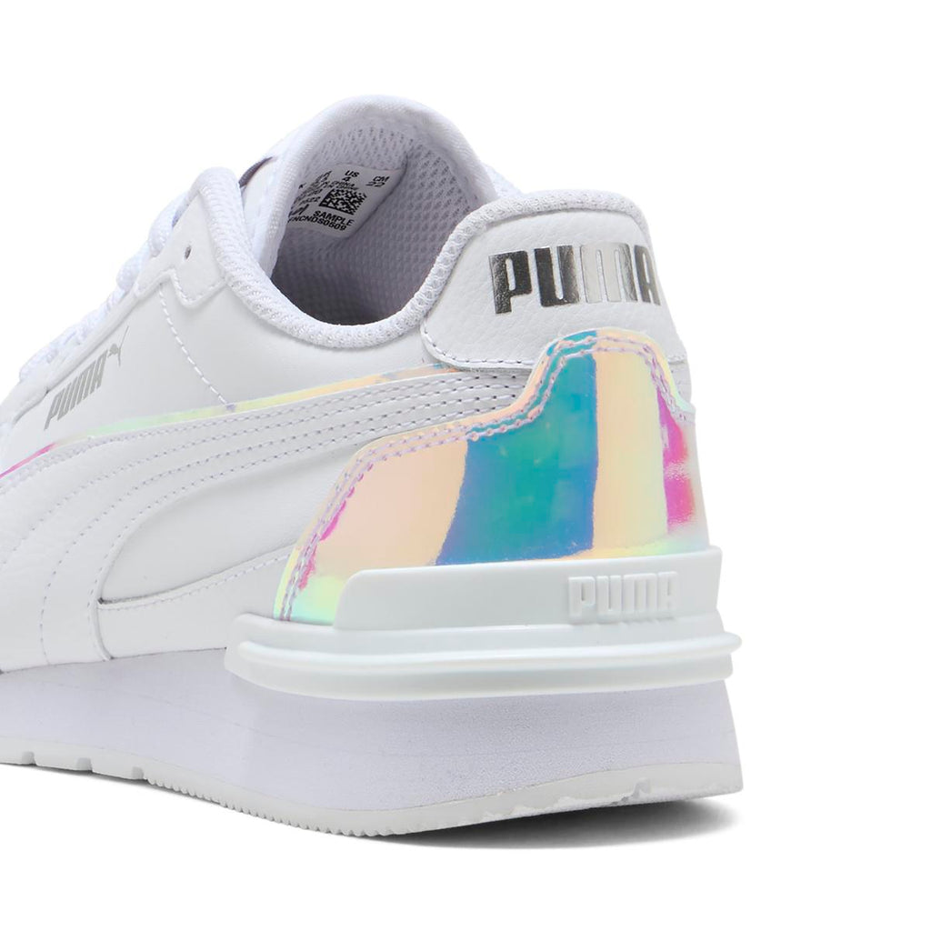 Sneakers bianche da Donna con inserto iridescente Puma ST Runner v4 Holo Jr