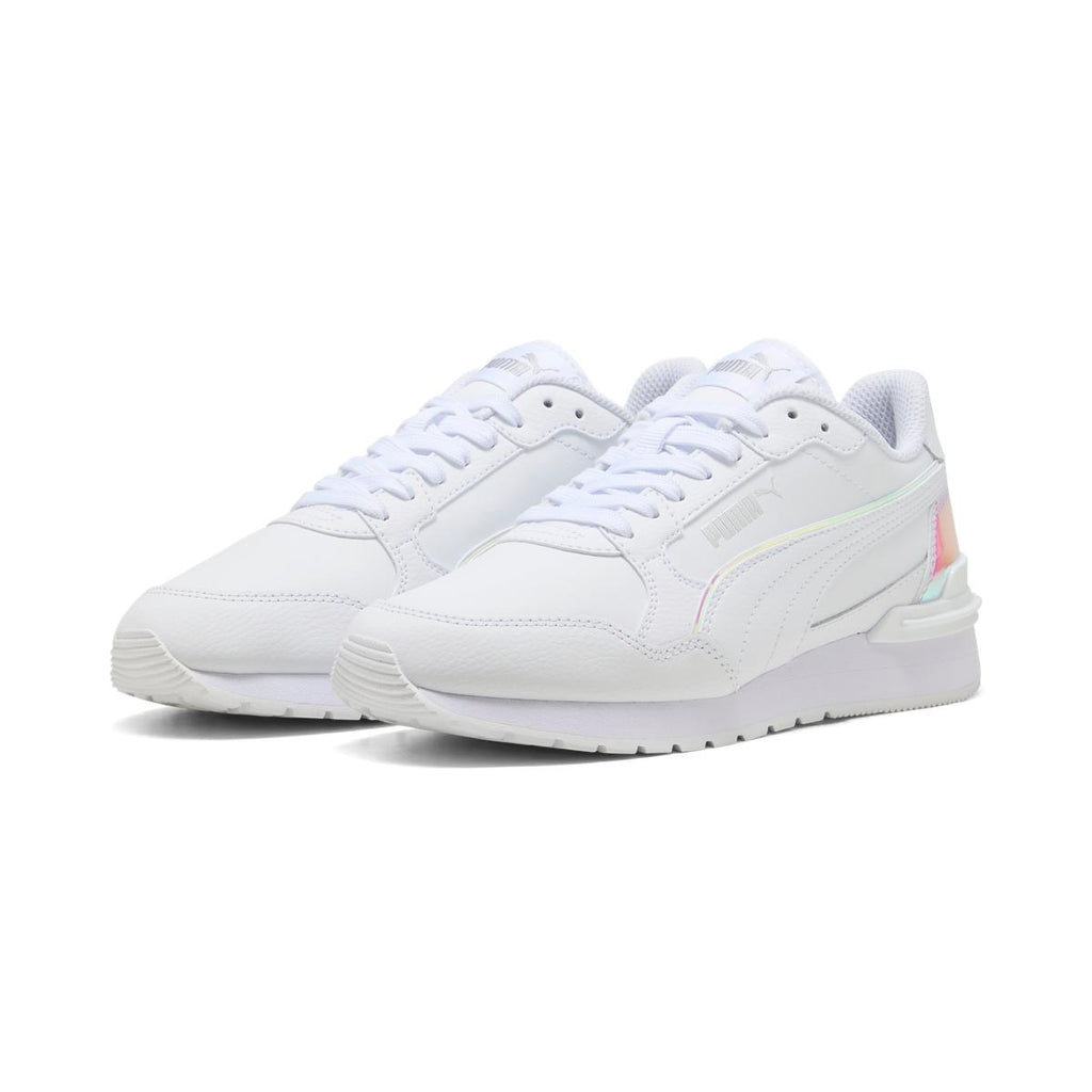 Sneakers bianche da Donna con inserto iridescente Puma ST Runner v4 Holo Jr