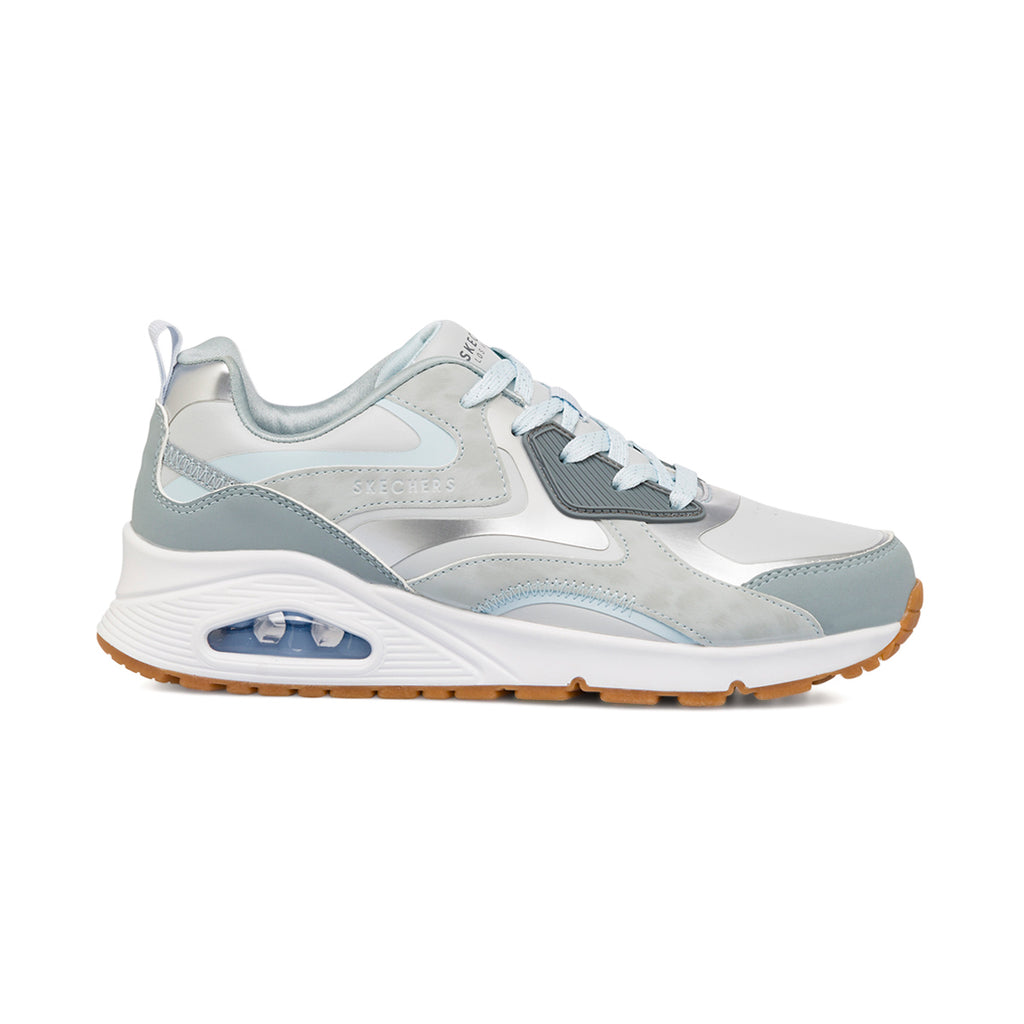 Sneakers grigie da ragazza con suola ad aria Skechers Uno Gen1