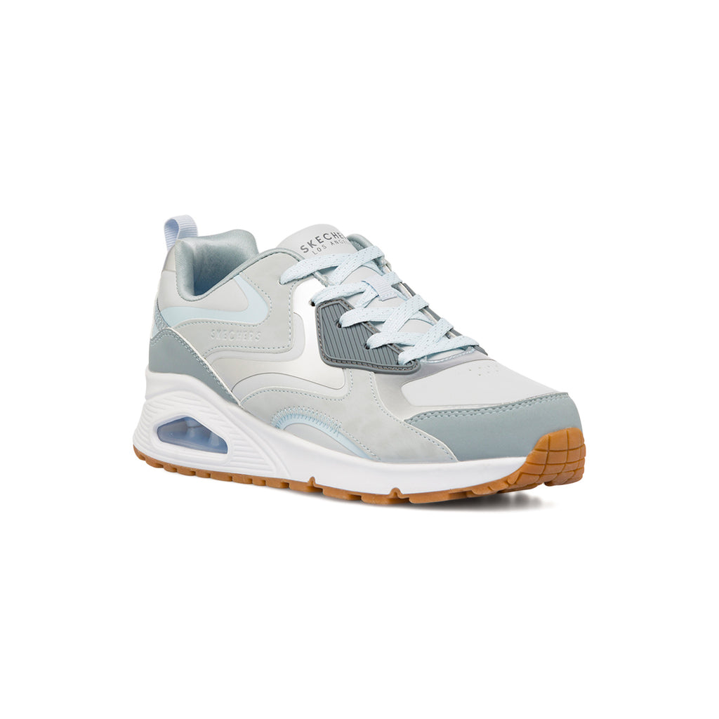 Sneakers grigie da ragazza con suola ad aria Skechers Uno Gen1