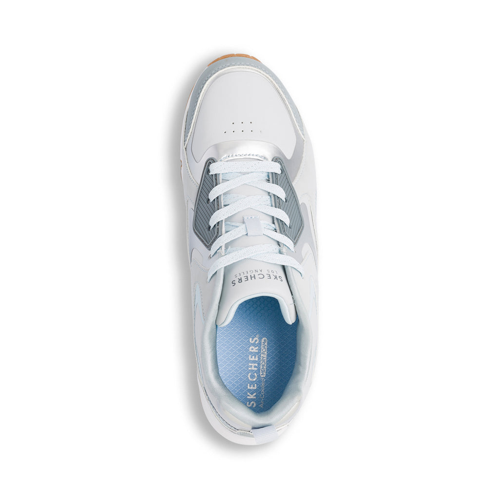 Sneakers grigie da ragazza con suola ad aria Skechers Uno Gen1