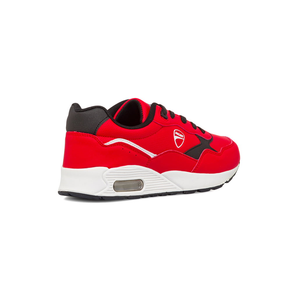 Sneakers rosse da ragazzo con suola air Ducati Roller 2