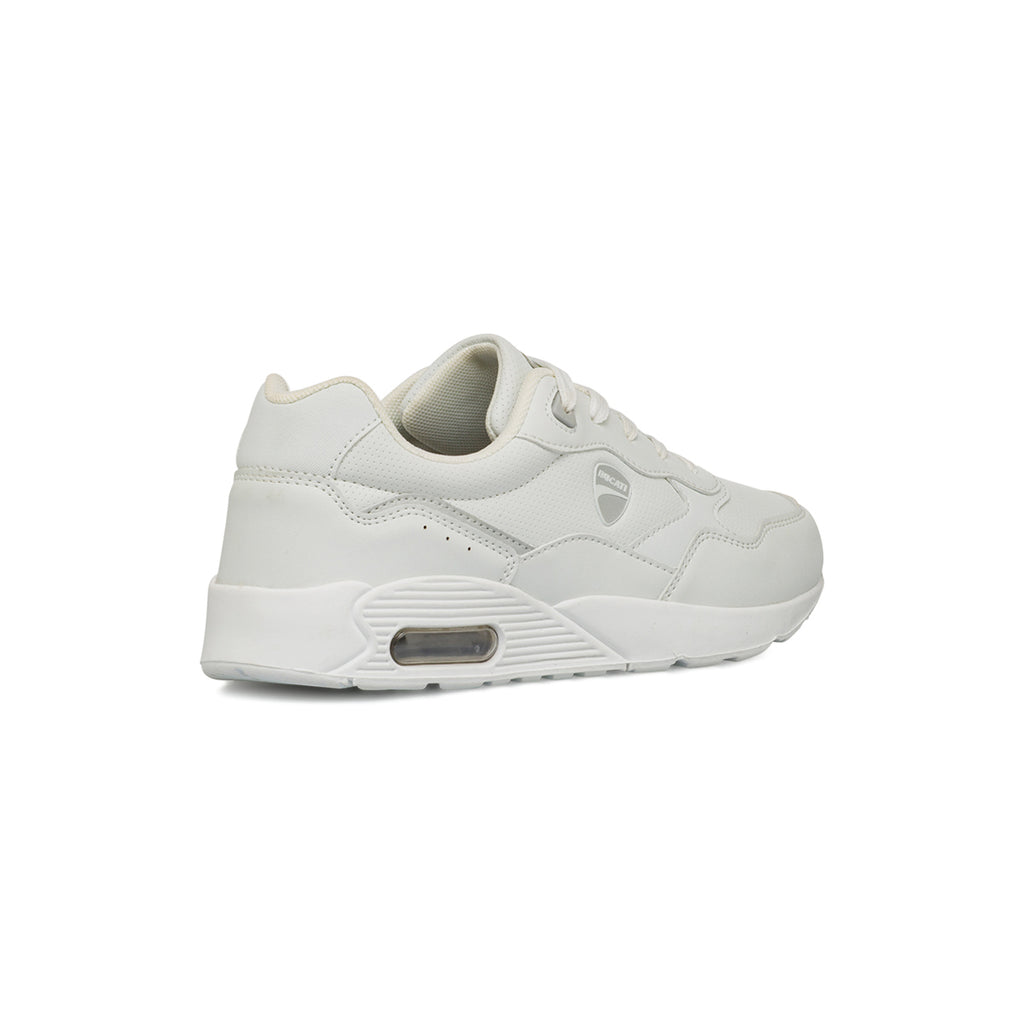 Sneakers bianche da ragazzo con ammortizzazione ad aria Ducati