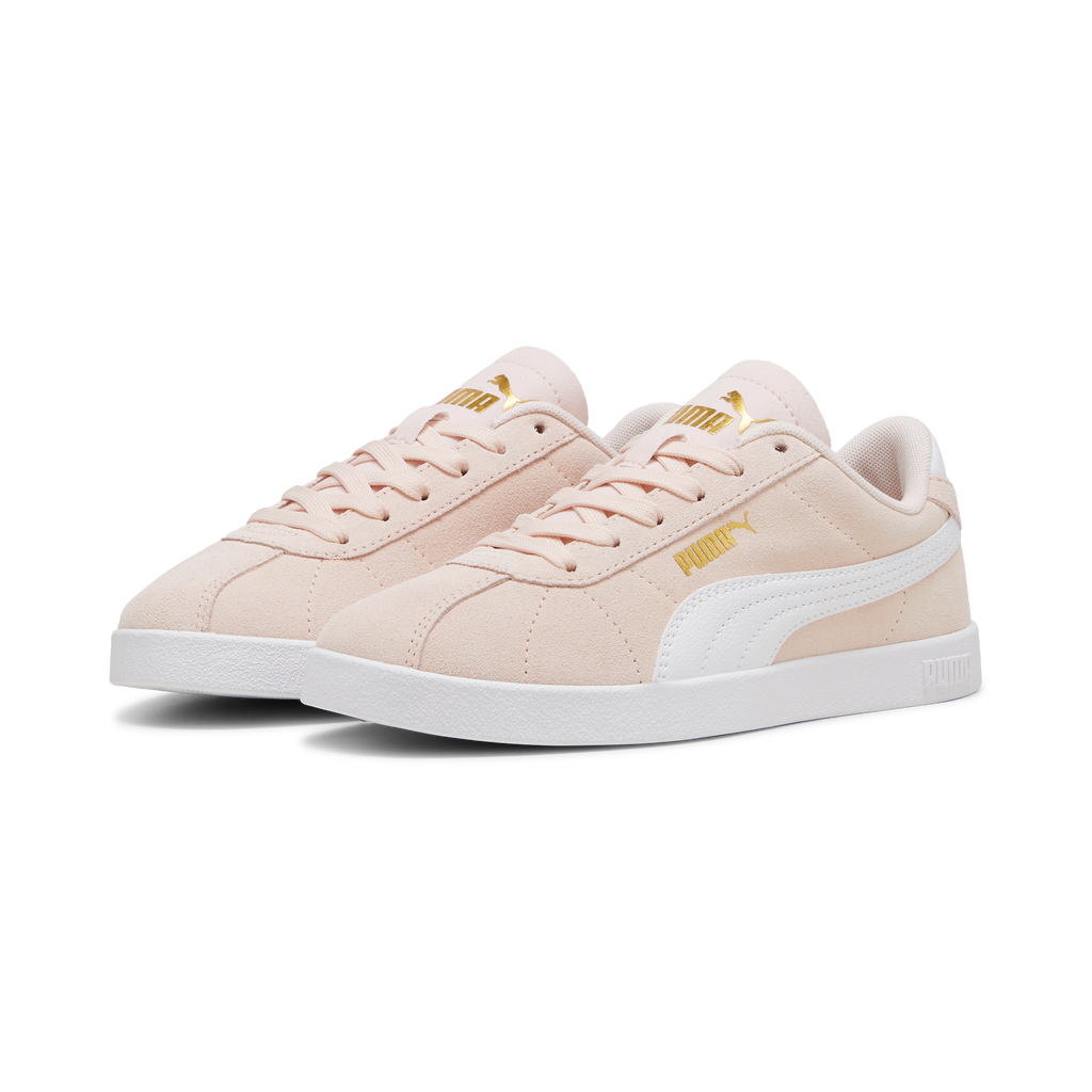 Sneakers da ragazza rosa in pelle scamosciata Puma Club II