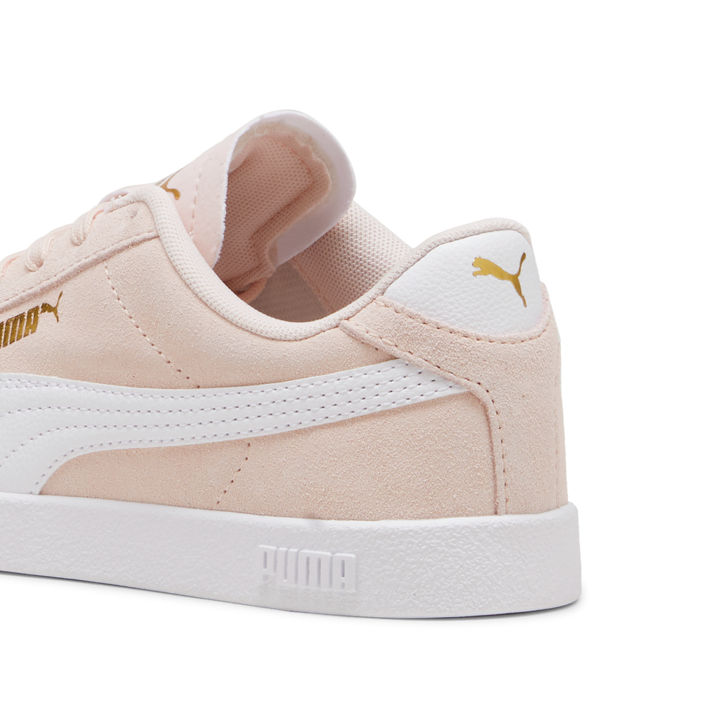 Sneakers da ragazza rosa in pelle scamosciata Puma Club II