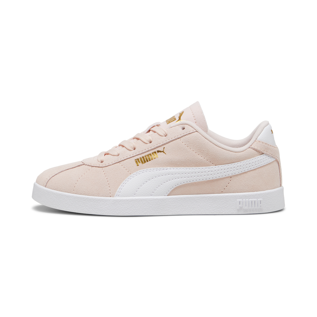 Sneakers da ragazza rosa in pelle scamosciata Puma Club II