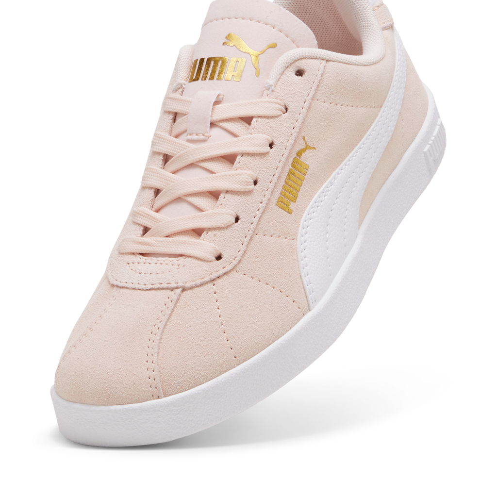 Sneakers da ragazza rosa in pelle scamosciata Puma Club II