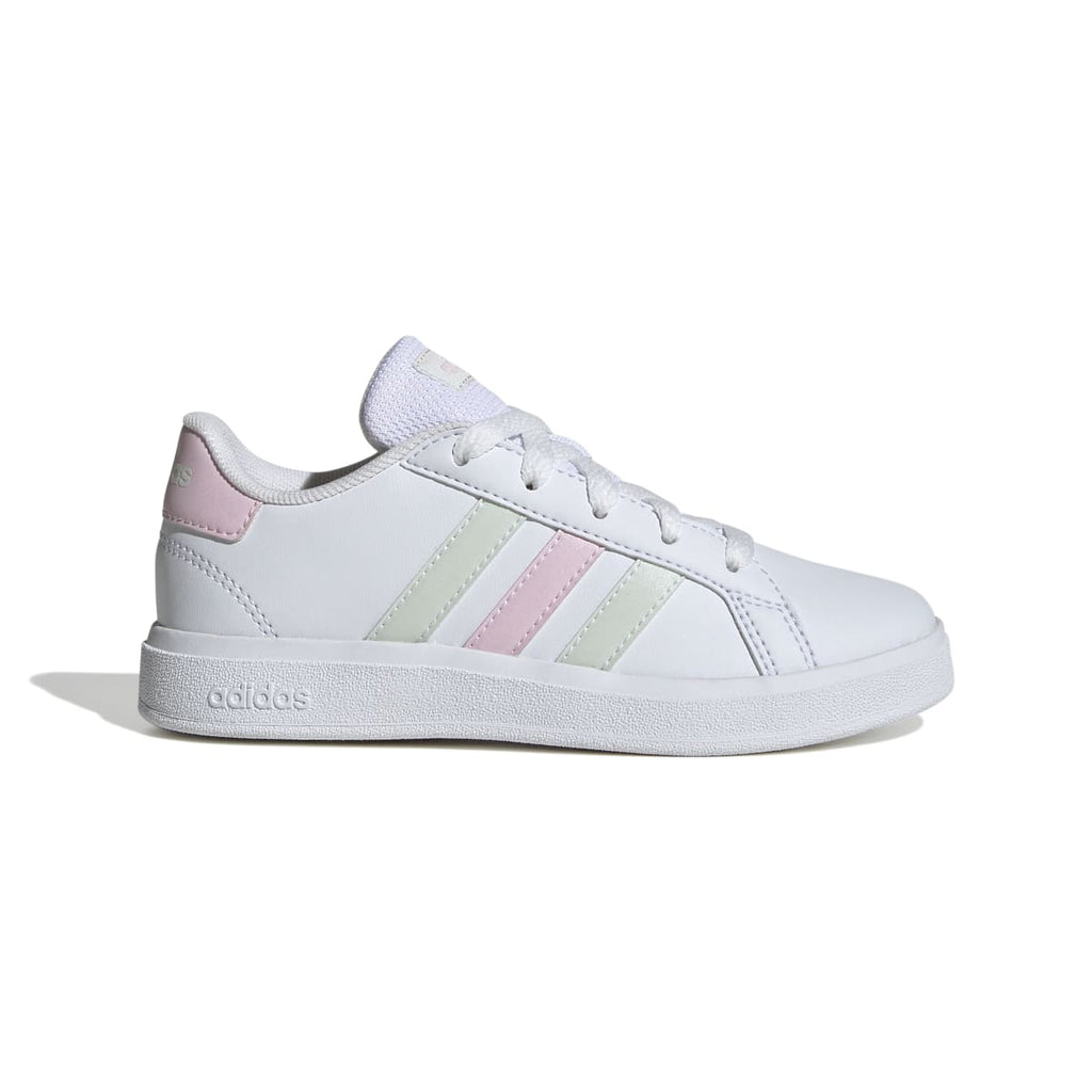Sneakers da ragazza bianche adidas Grand Court 2.0 con dettagli rosa