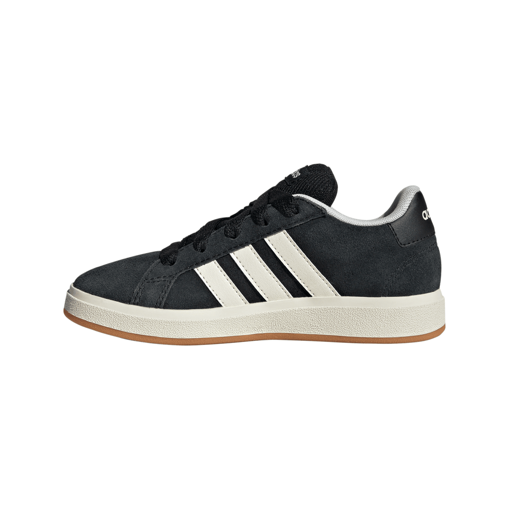 Sneakers da ragazzo e ragazza nere in pelle effetto scamosciato adidas Grand Court 00s