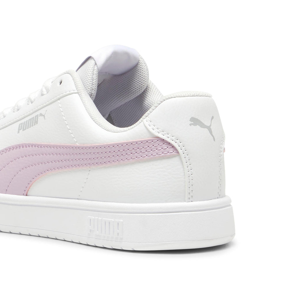 Sneakers bianche da ragazza con logo rosa Puma Rickie Classic