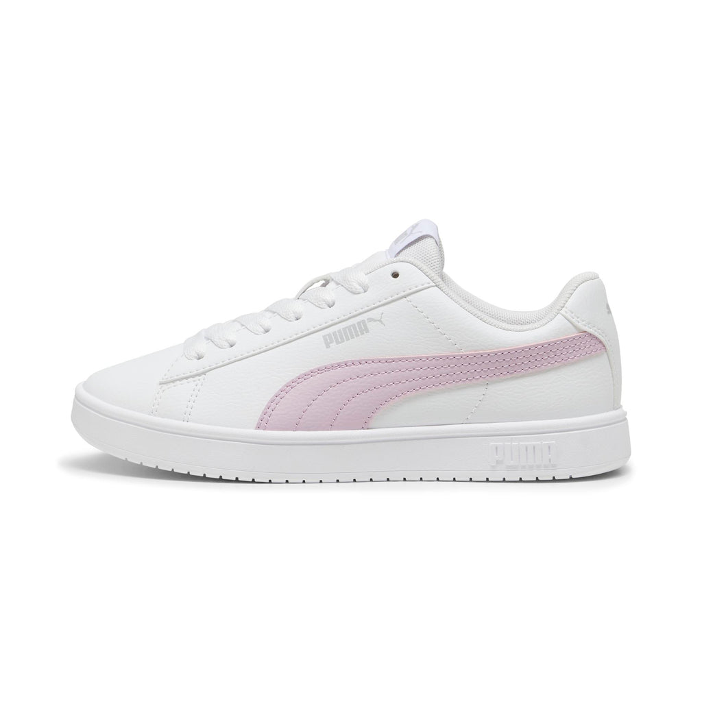 Sneakers bianche da ragazza con logo rosa Puma Rickie Classic