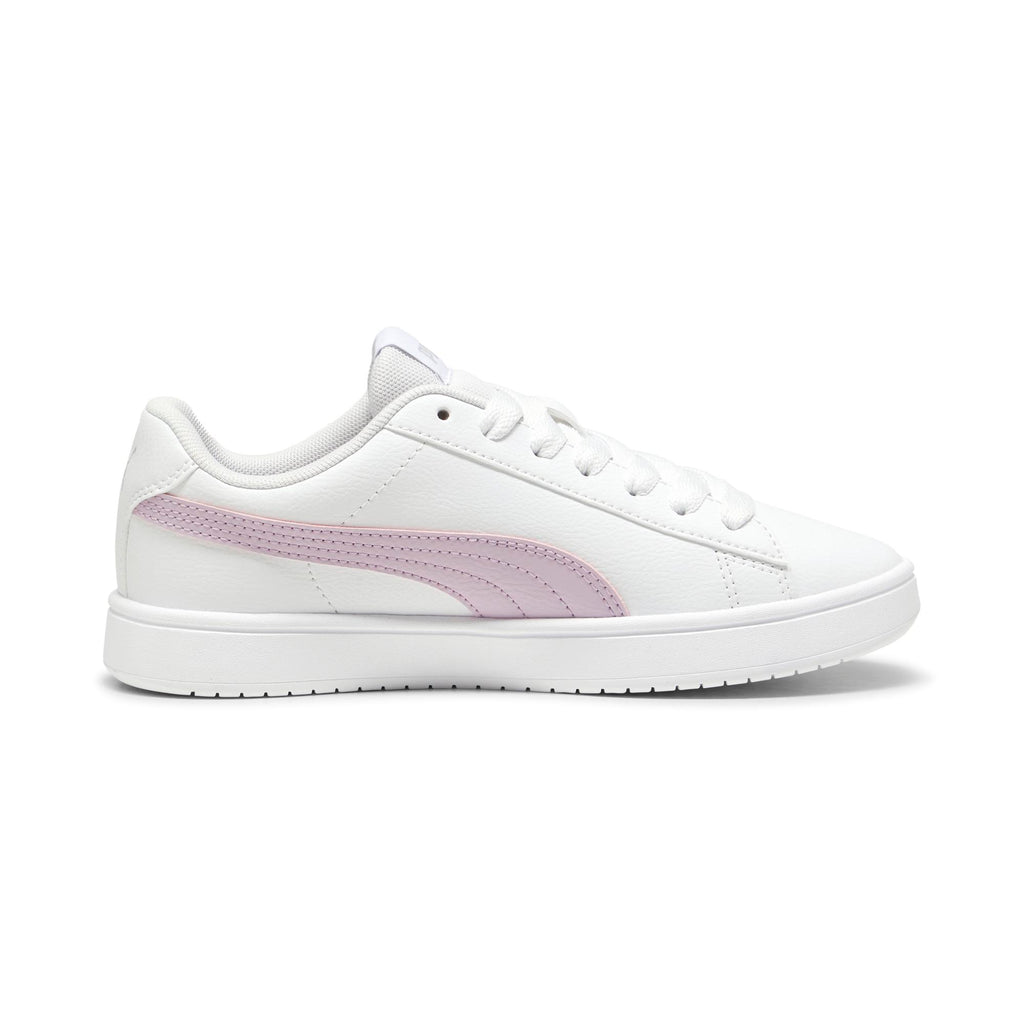 Sneakers bianche da ragazza con logo rosa Puma Rickie Classic