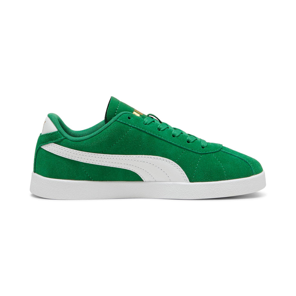 Sneakers casual verdi da ragazzo e ragazza in pelle effetto scamosciato Puma Club II