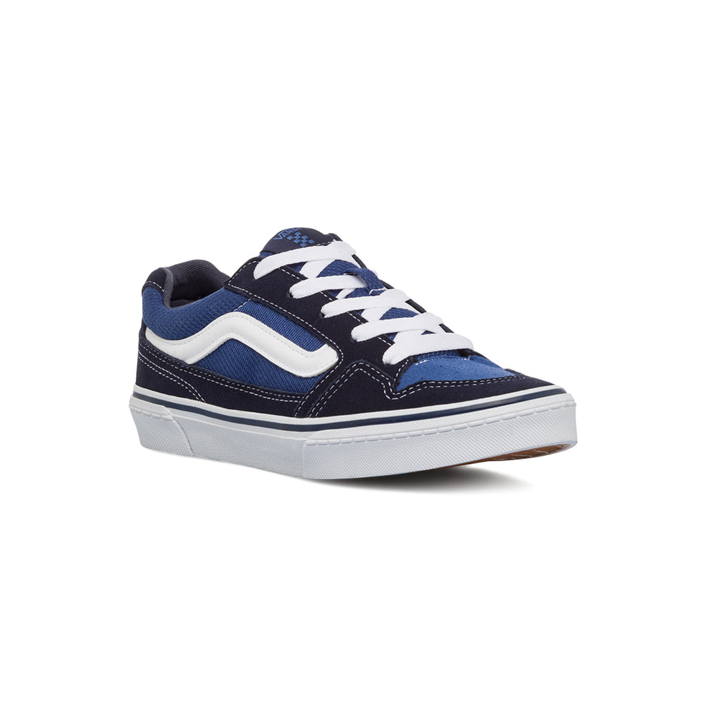 Sneakers blu da ragazzo Vans Ward Flame