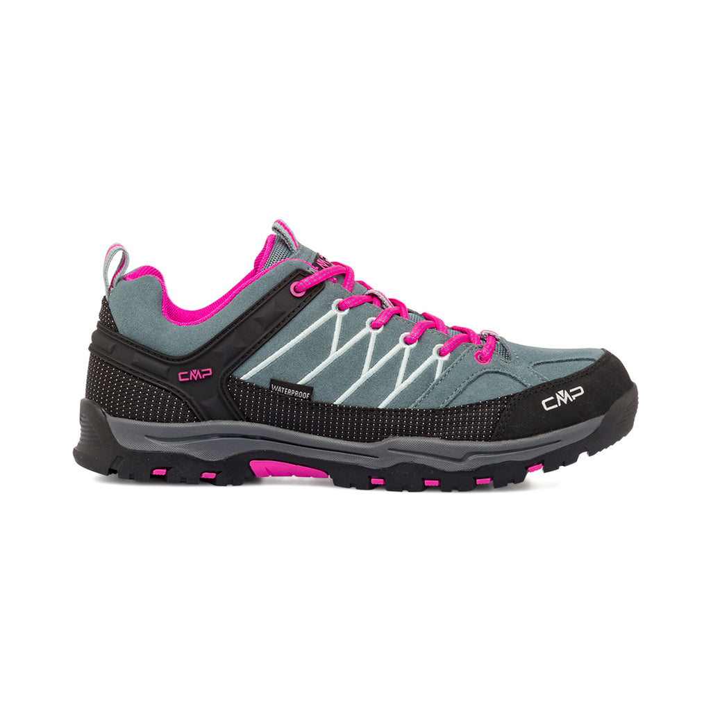 Scarpe da trekking grigie e fucsia da ragazza CMP Rigel Low