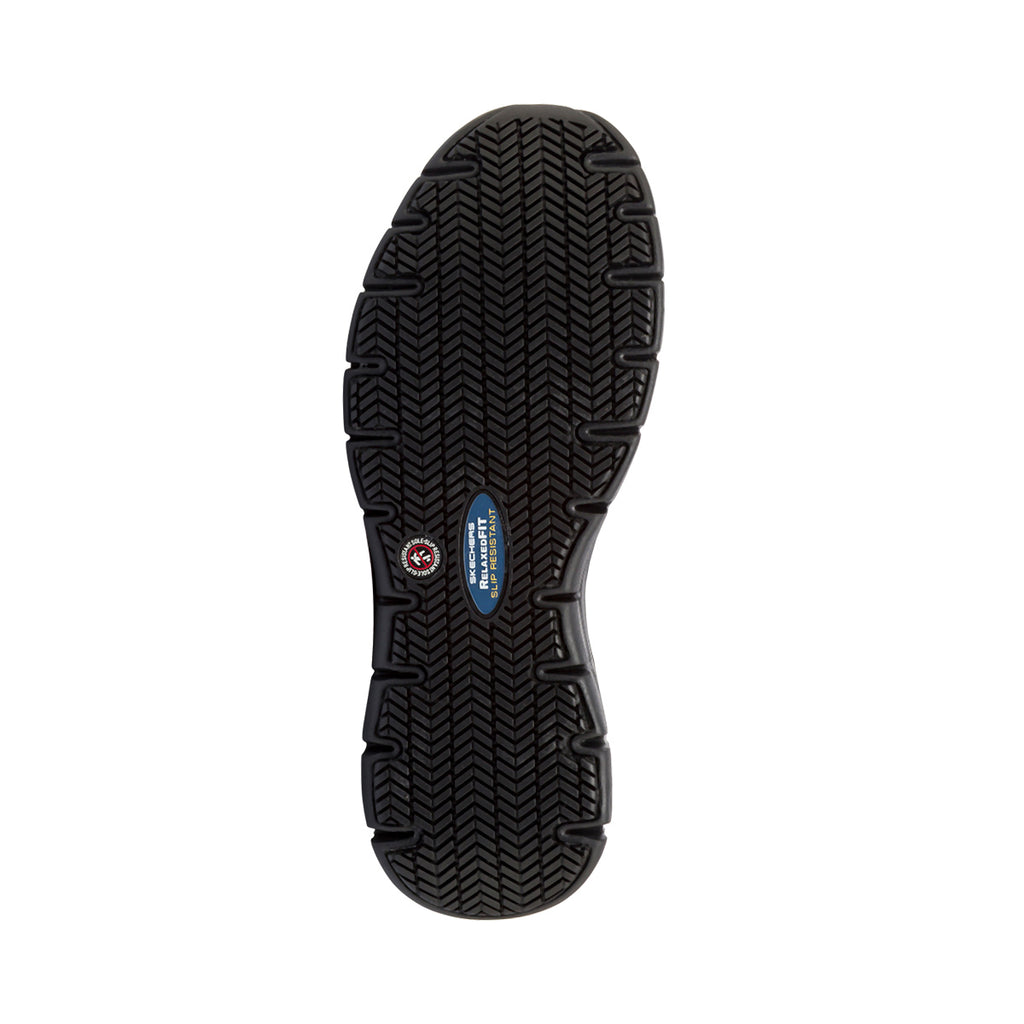 Scarpe antinfortunistiche nere da Donna in pelle Skechers Work Fashion Fit