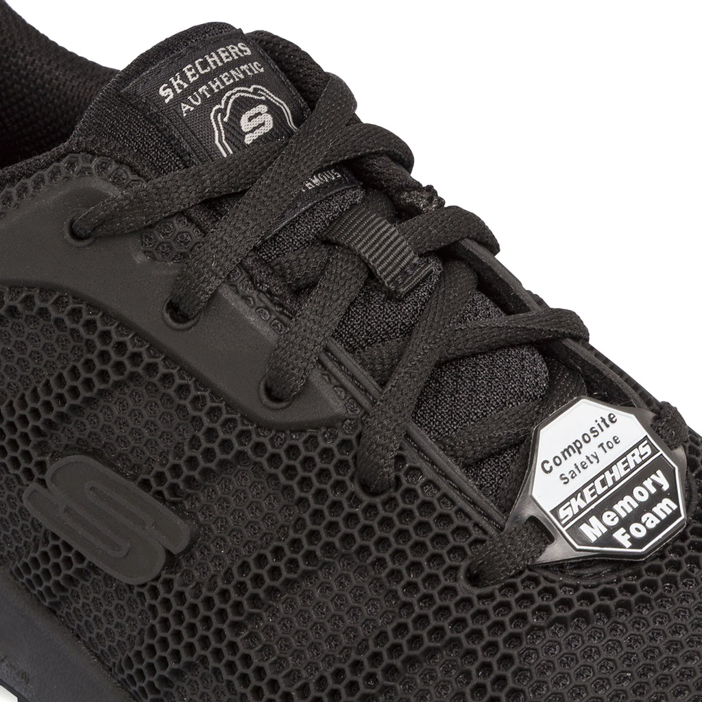 Scarpe antinfortunistiche nere da Donna in Memory Foam Skechers Work