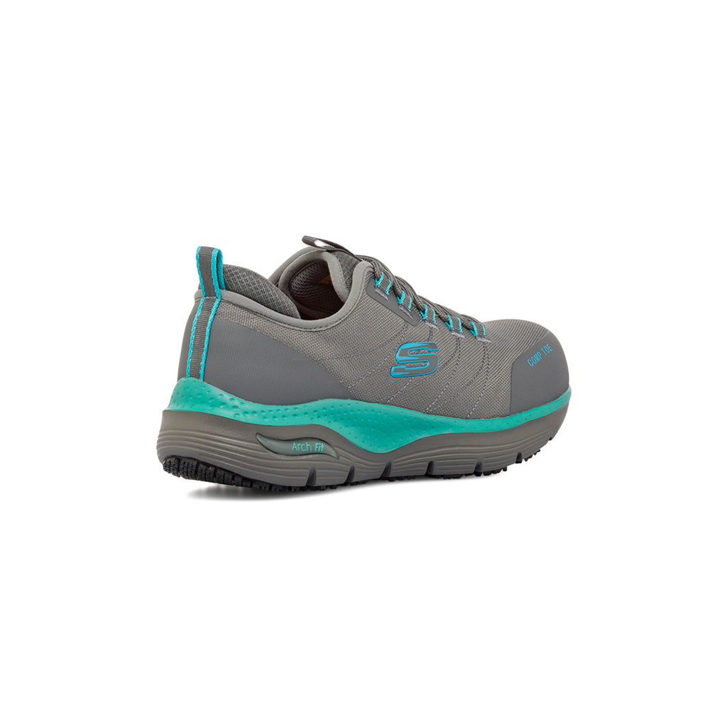 Scarpe antinfortunistiche grigie da Donna Arch Fit Skechers Work
