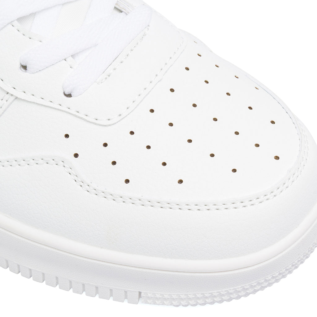 Sneakers bianche con logo e dettagli traforati Everlast