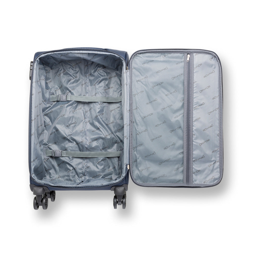 Trolley bagaglio a mano in tessuto blu Govago