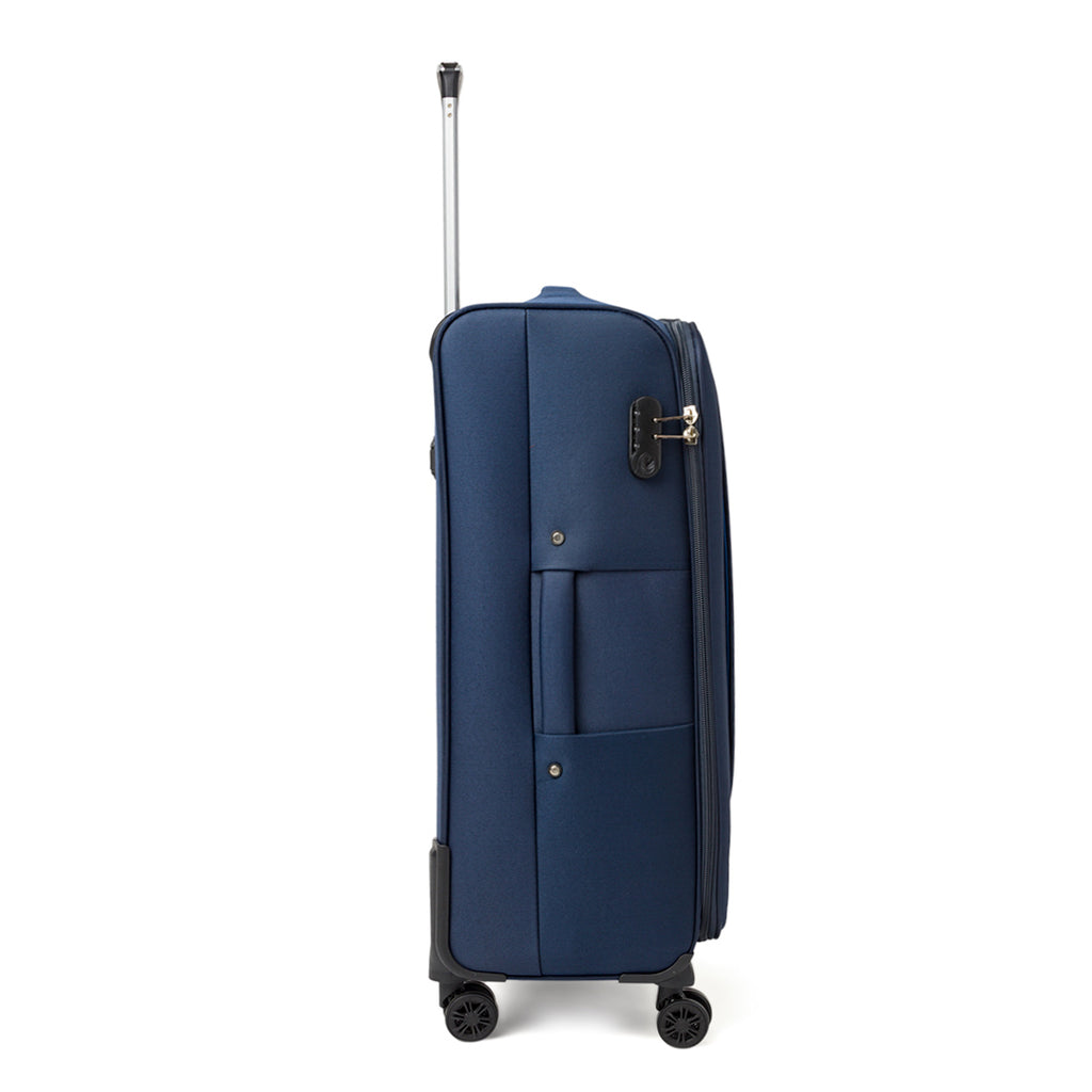 Trolley grande in tessuto blu Govago