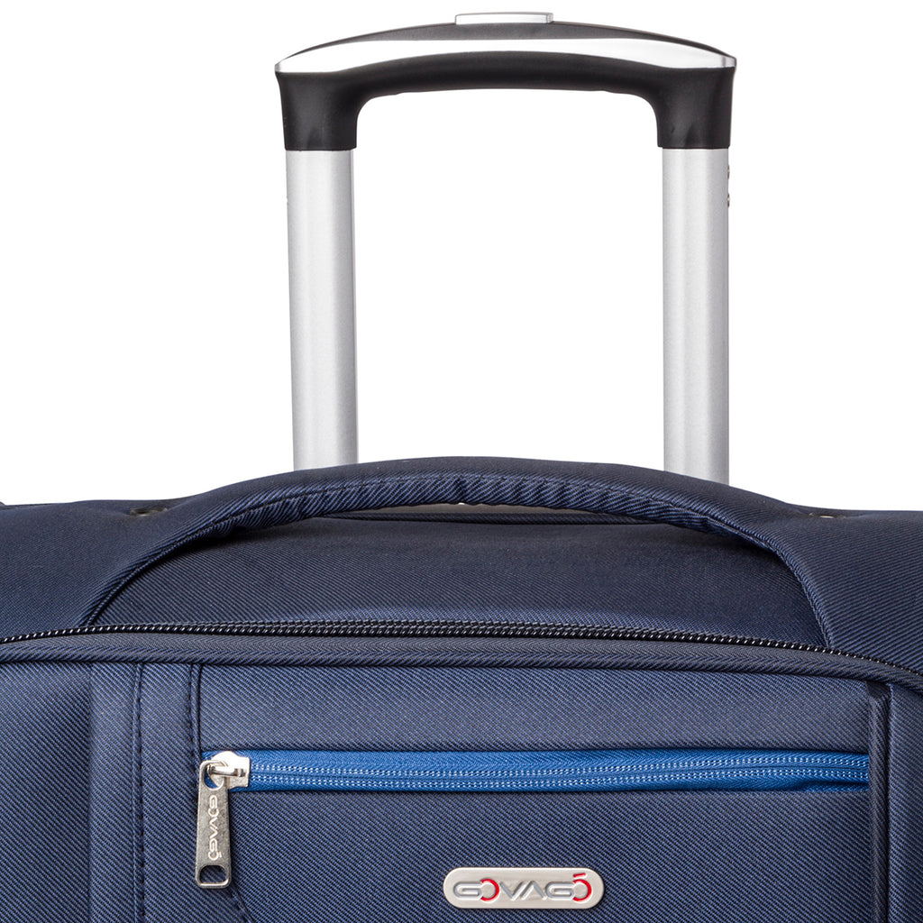 Trolley grande in tessuto blu Govago