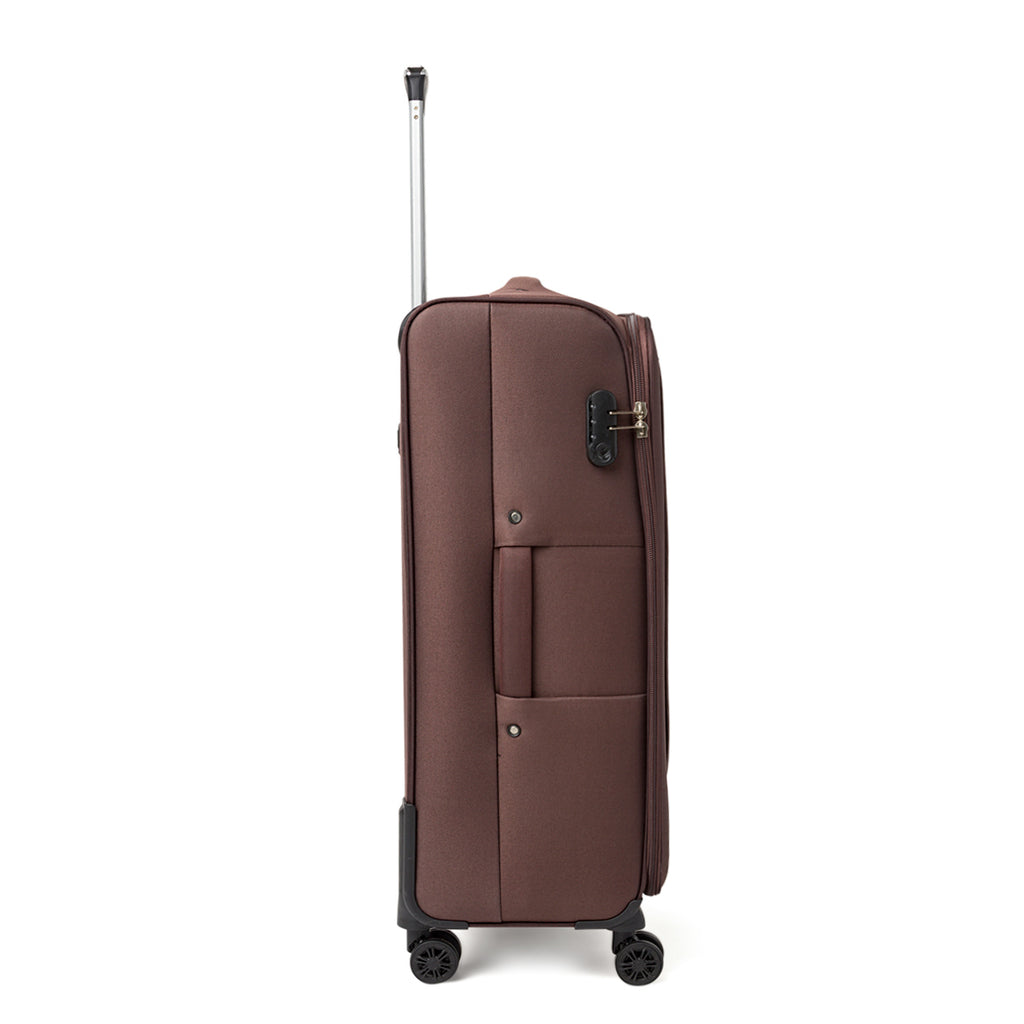 Trolley grande in tessuto marrone Govago
