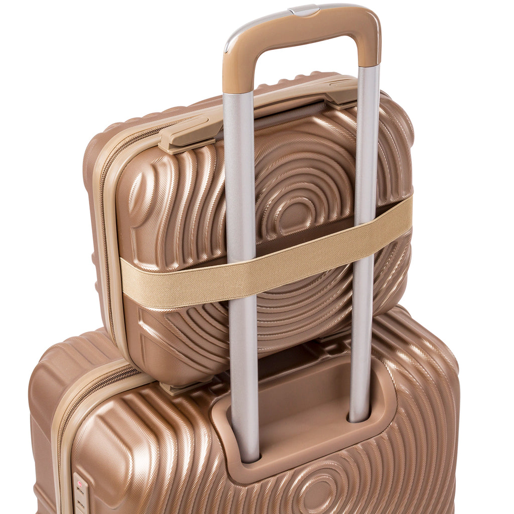 Cabin bag color champagne piccola Romeo Gigli Milano