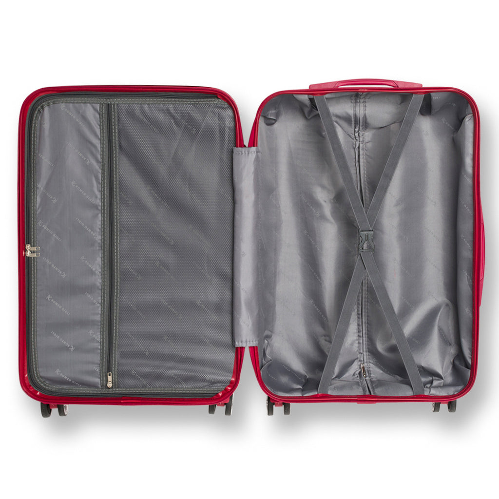 Trolley grande in abs rosso Romeo Gigli