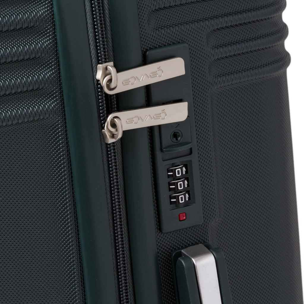 Trolley medio in abs verde Govago