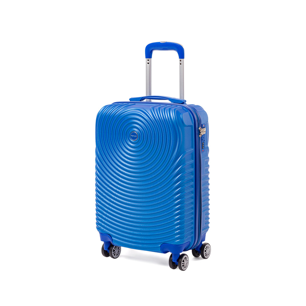 Bagaglio a mano blu con ruote multidirezionali Romeo Gigli Milano
