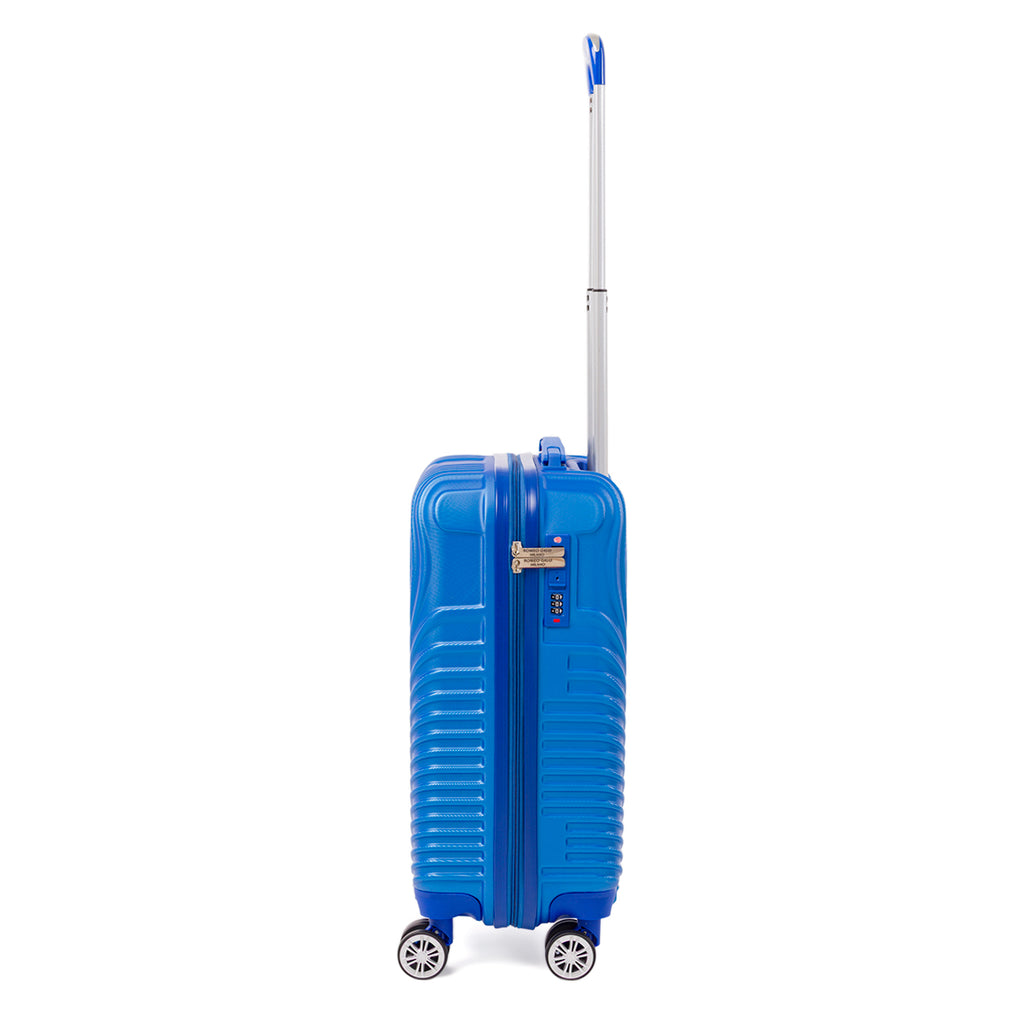 Bagaglio a mano blu con ruote multidirezionali Romeo Gigli Milano