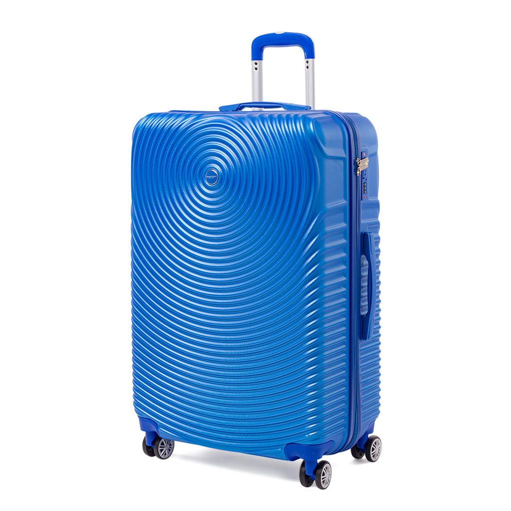 Valigia grande blu con ruote multidirezionali Romeo Gigli Milano