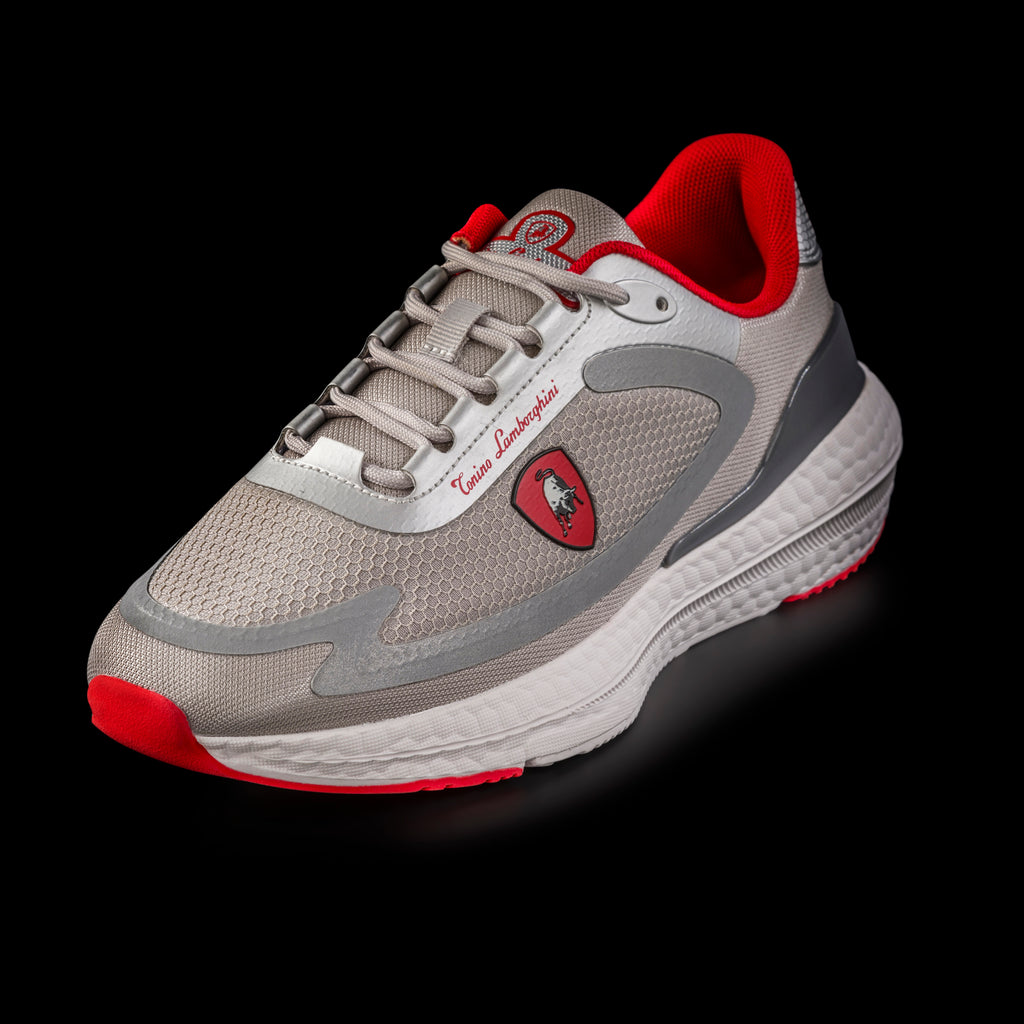 Sneakers grigie da uomo con logo laterale Tonino Lamborghini ThunderPulse Exclusive