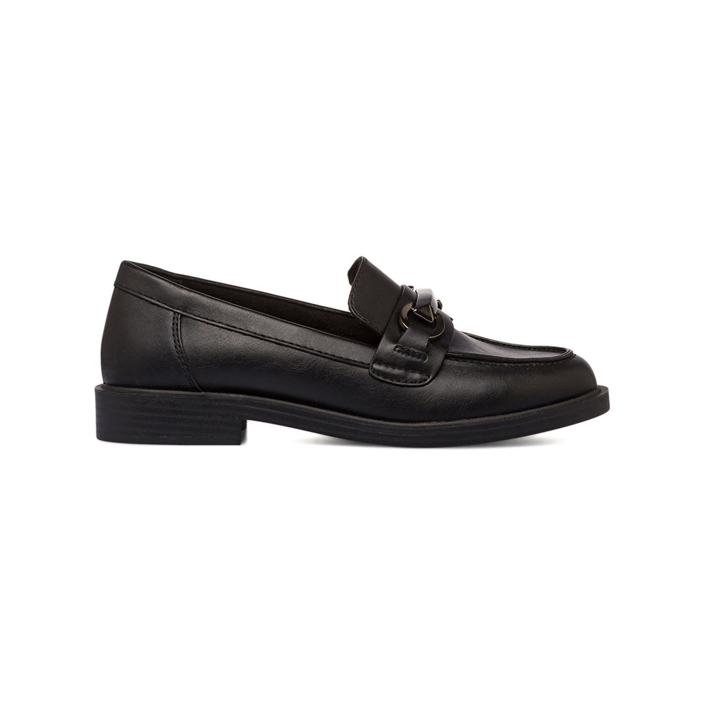 Mocassini chunky da donna neri Lora Ferres con fibbia