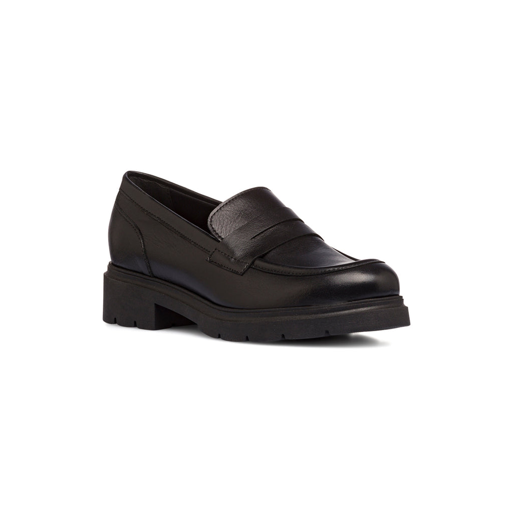 Mocassini neri in pelle da donna P Essentials