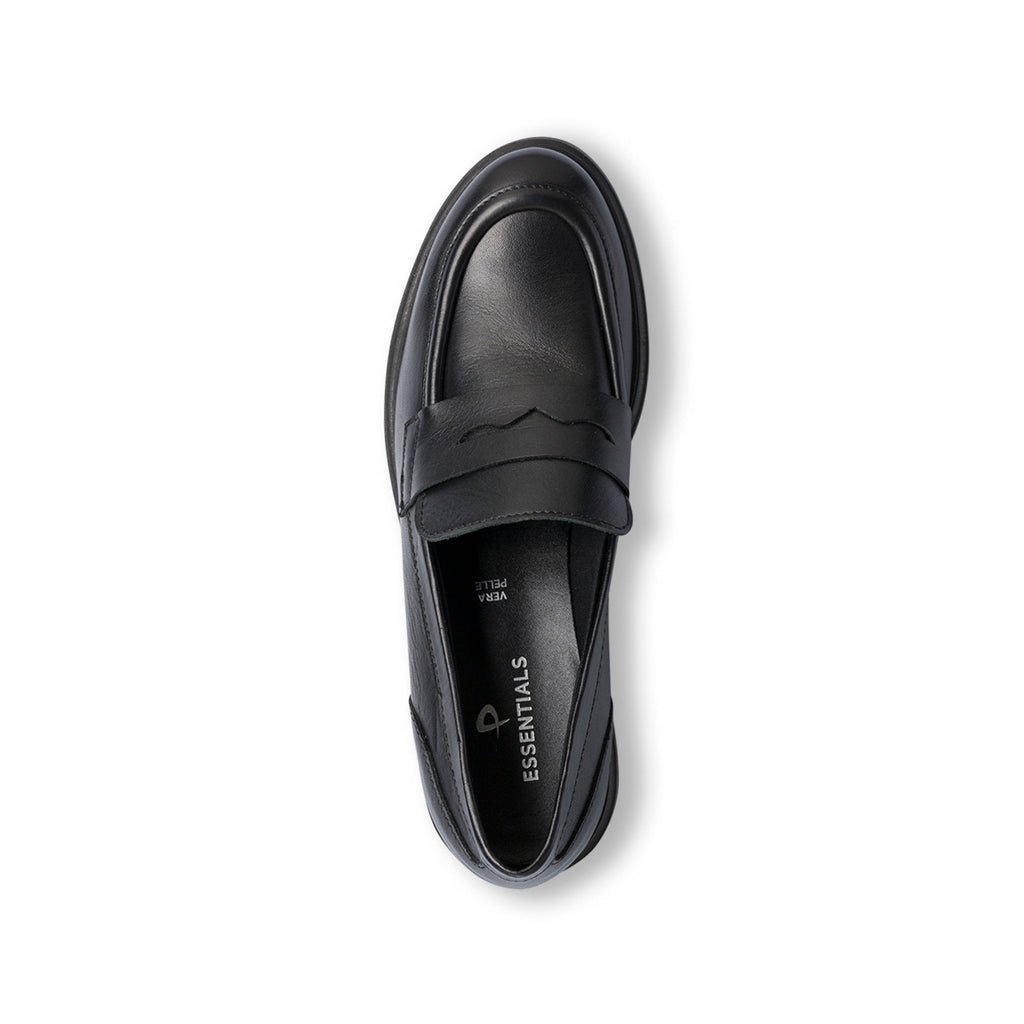 Mocassini neri in pelle da donna P Essentials