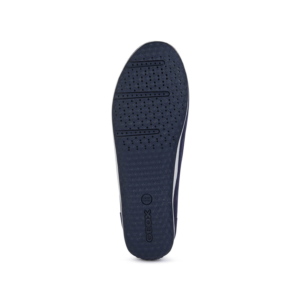 Mocassini blu navy da Donna in pelle scamosciata con nappina Geox