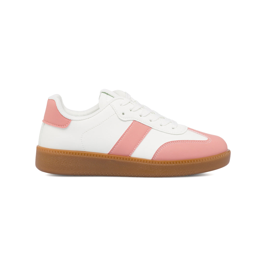 Sneakers bianche da donna con dettaglio rosa Lora Ferres