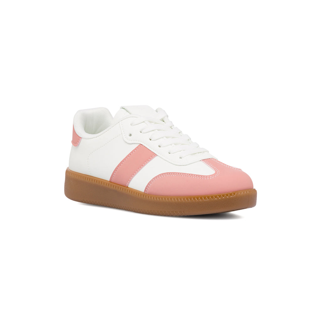 Sneakers bianche da donna con dettaglio rosa Lora Ferres