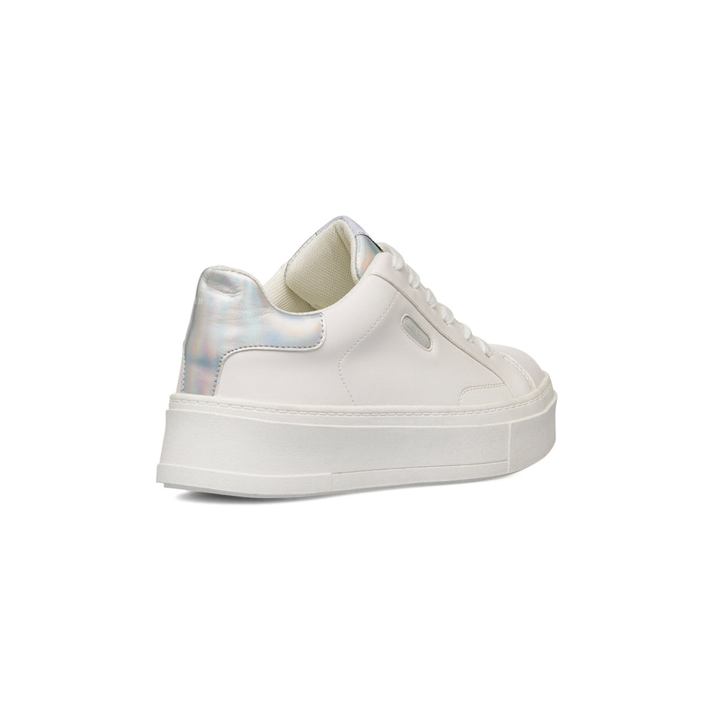 Sneakers bianche con dettagli argento da Donna Swish Jeans