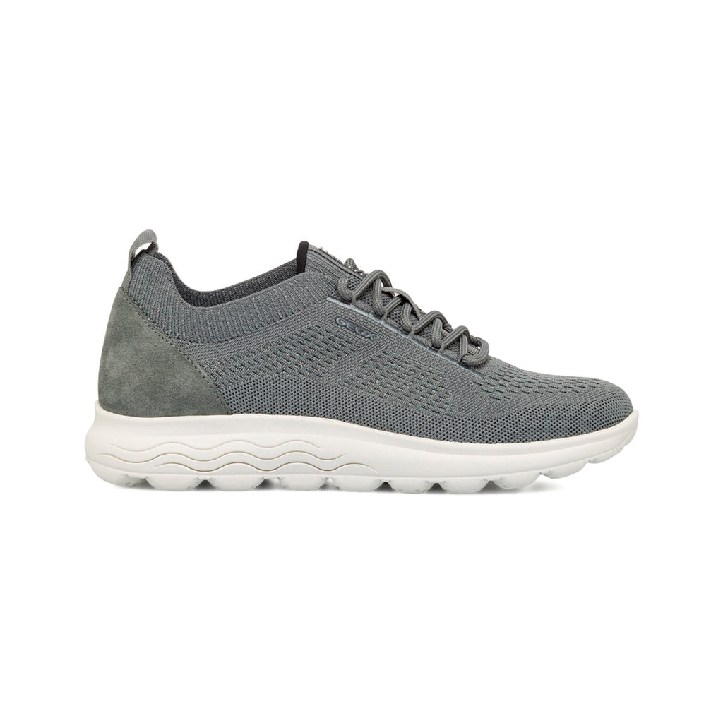 Sneakers traspiranti da donna verde salvia con glitter Geox