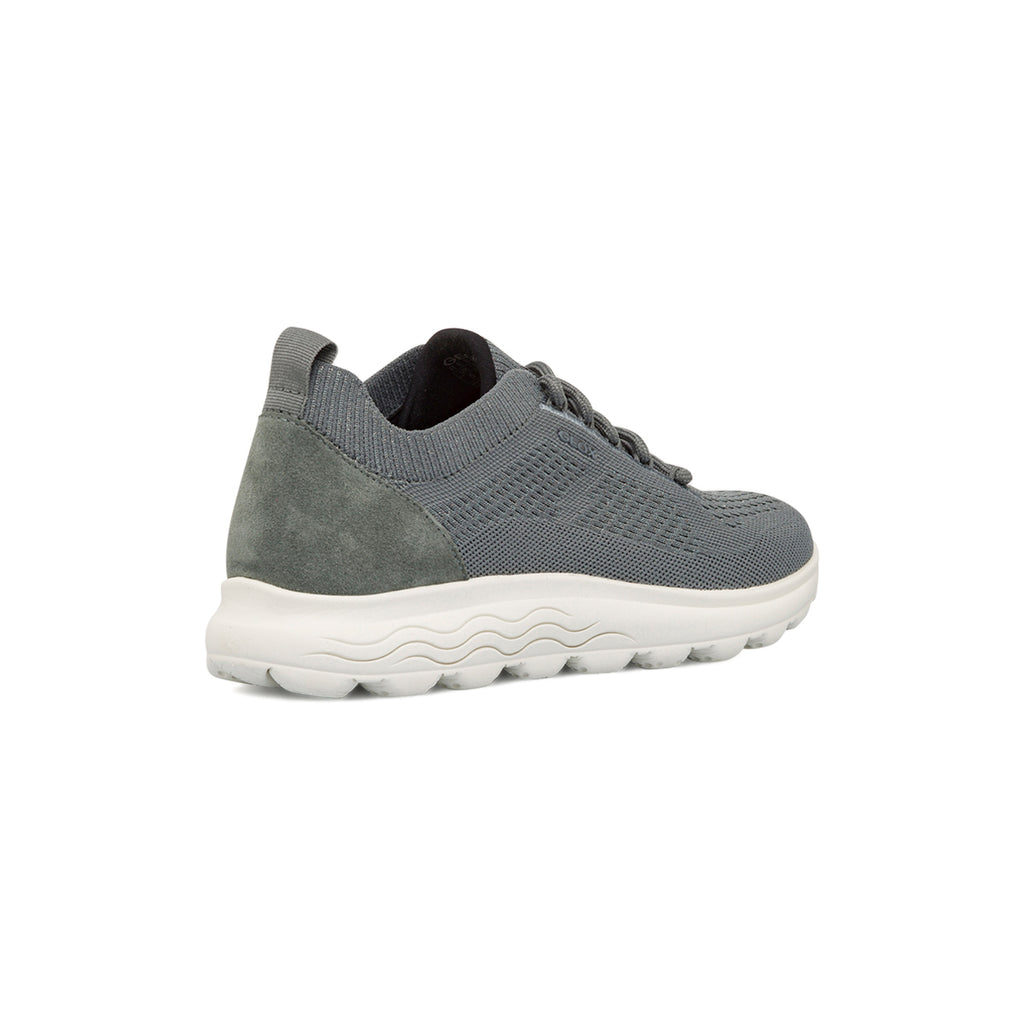 Sneakers traspiranti da donna verde salvia con glitter Geox