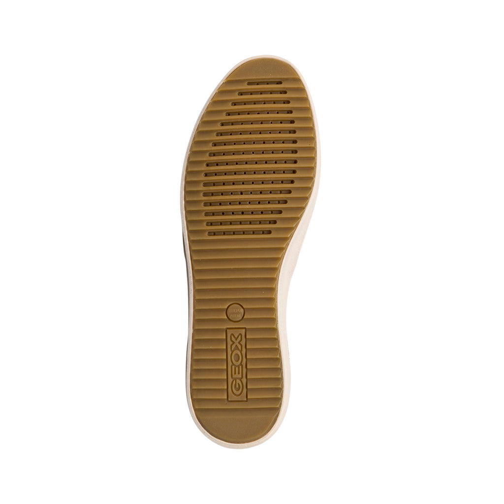 Sneakers alte traspiranti da donna bianche con dettagli glitter Geox