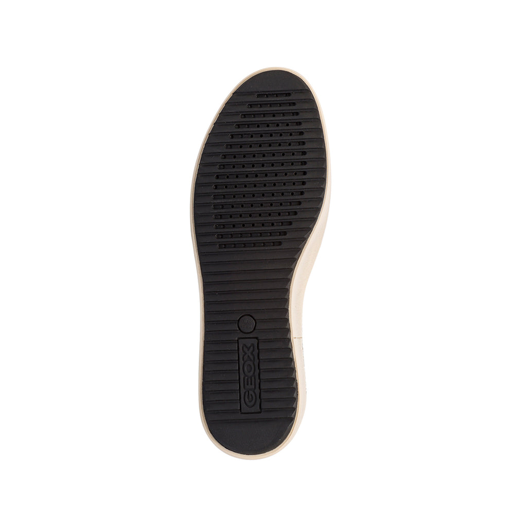 Sneakers traspiranti bianche con glitter da donna Geox