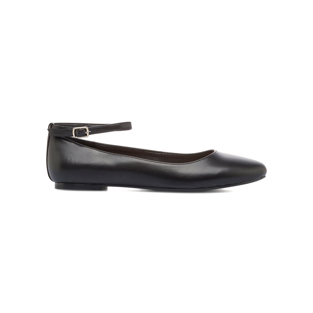 Ballerine da donna nere con cinturino alla caviglia Swish Jeans