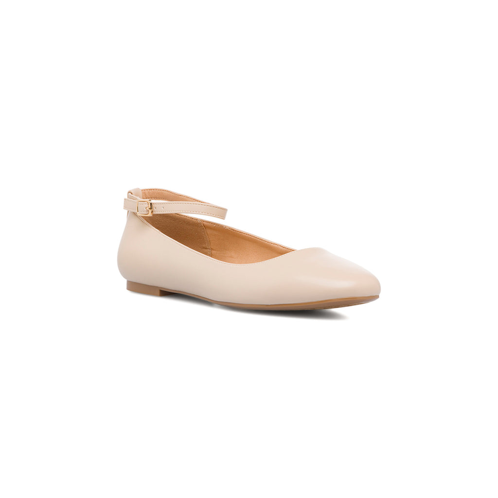 Ballerine da donna beige con cinturino alla caviglia Swish Jeans