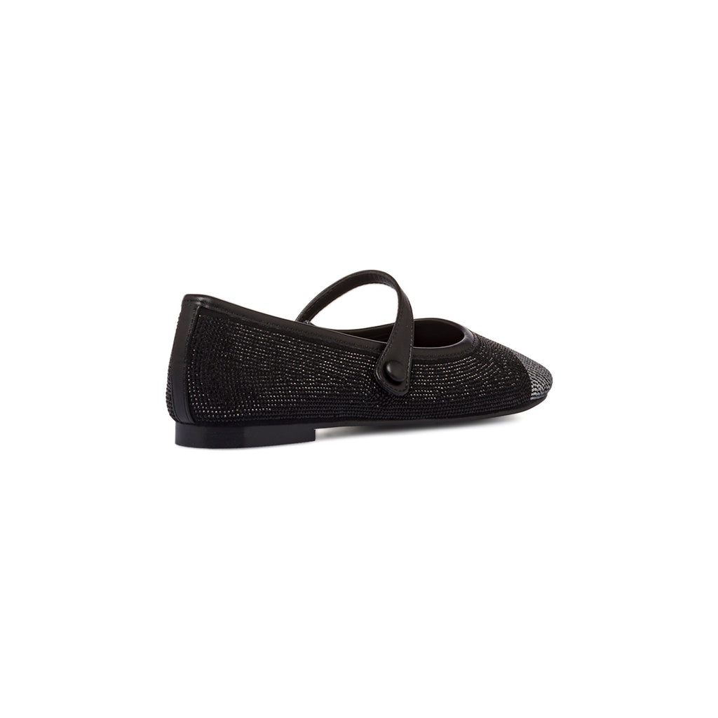 Ballerine con strass nere e argento da donna Swish Jeans