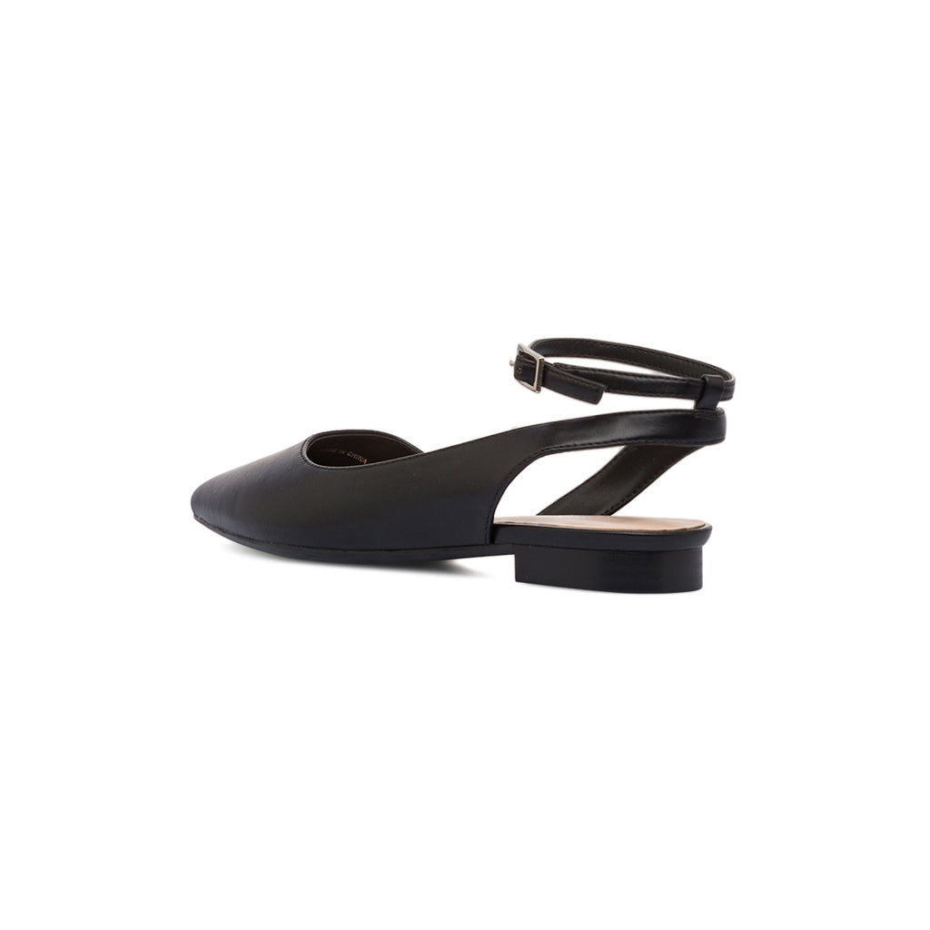 Ballerine slingback nere da Donna con cinturino alla caviglia Lora Ferres