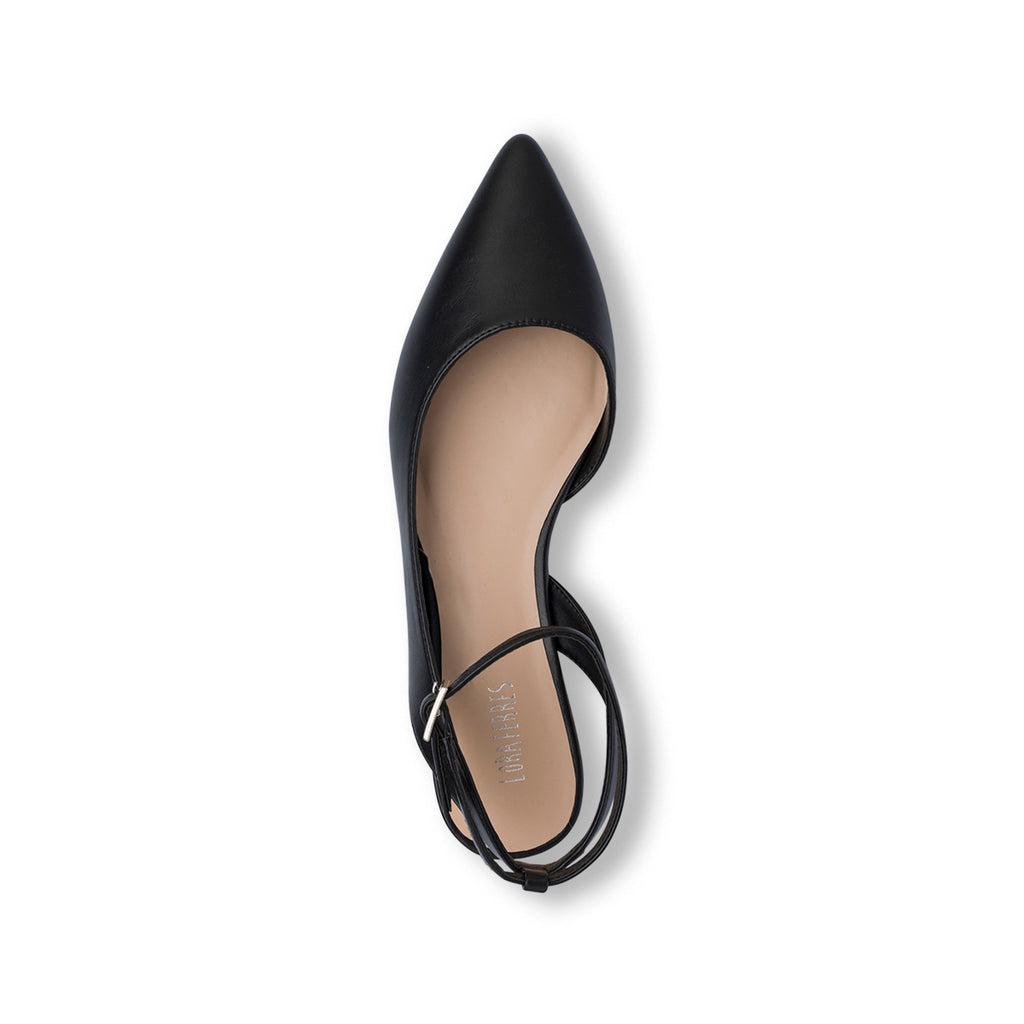 Ballerine slingback nere da Donna con cinturino alla caviglia Lora Ferres